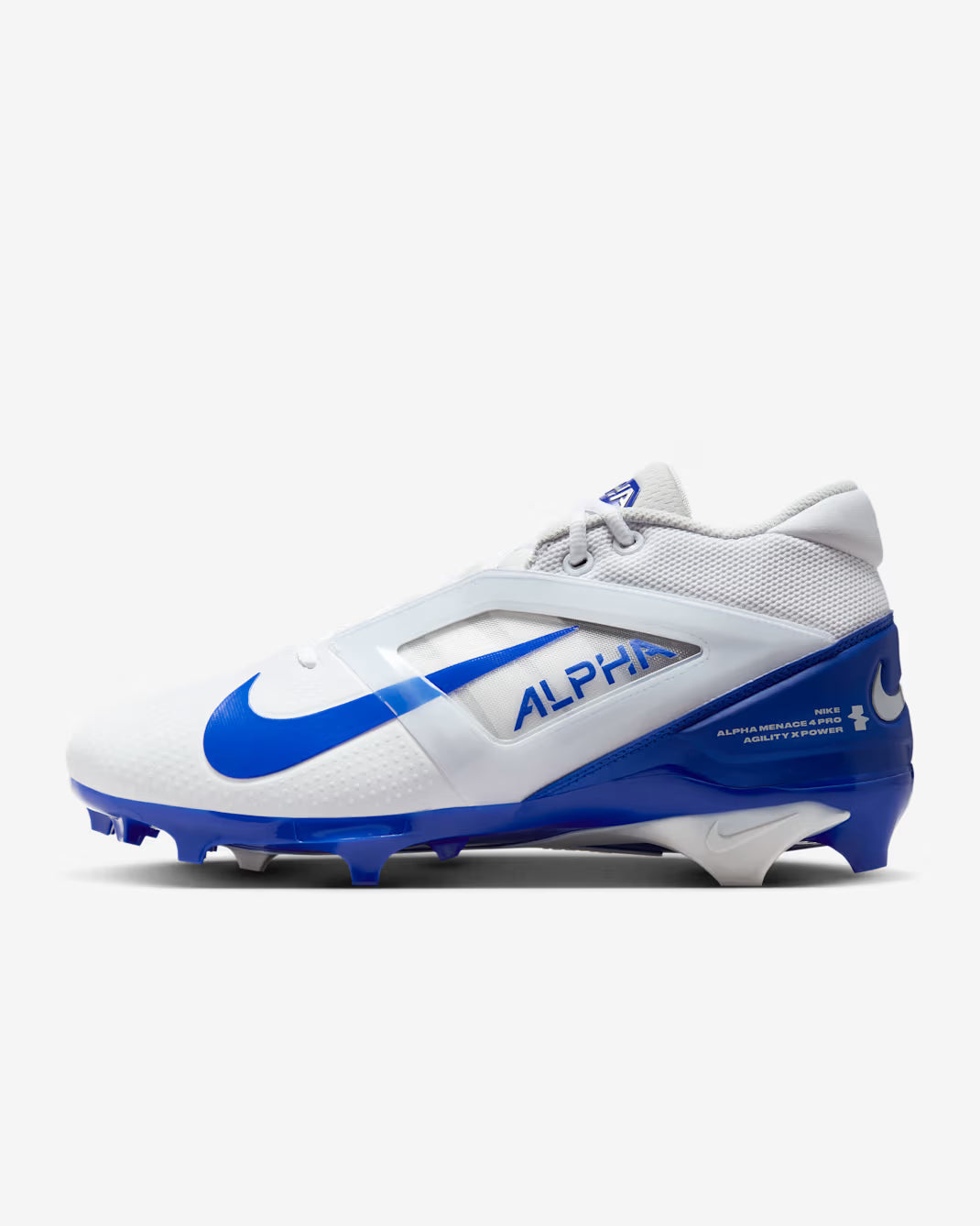 Nike Alpha Menace 4 Pro Football Cleats - Royal (US 9)