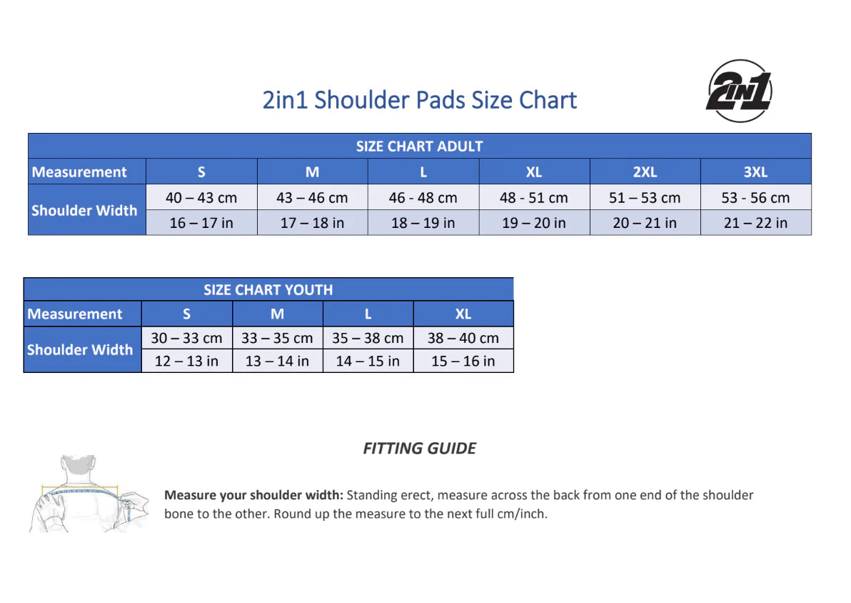 2in1 Shoulder Pad Shell (Poly Shell Only) - YOUTH