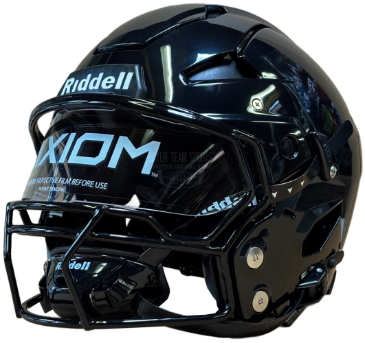 black football helmet riddell Riddell Axiom Helmets Standard (including Facemask)