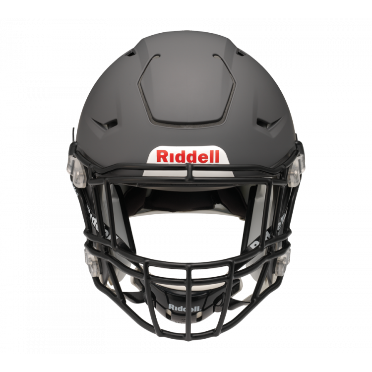 riddell speedflex helmet matte black Out - ADULT Black front and rear bumpers Pad Type Riddell Adult SpeedFlex Football Helmet,