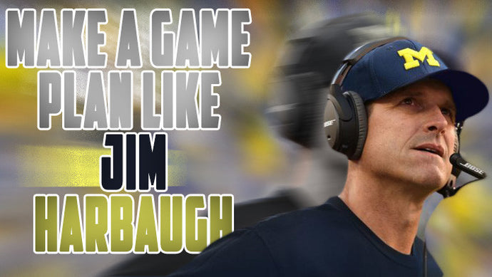 Make a defensive game plan like Jim Harbaugh! It's actually quite easy!!