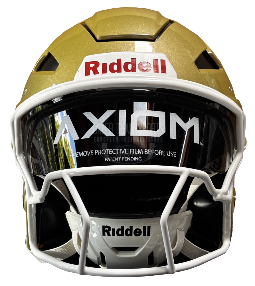 Riddell Axiom Helmets Standard (including Facemask) - Vegas Gold
