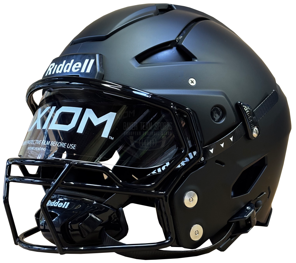 Riddell Axiom Helmets Standard (including Facemask) - Black Matte