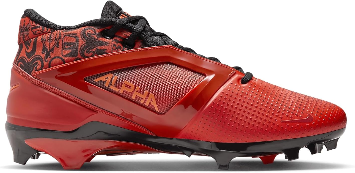 Nike Alpha Menace 4 Pro Football Cleats - Orange (US 11)