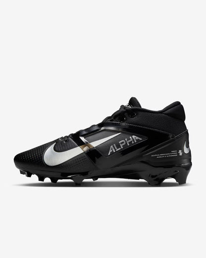 Nike Alpha Menace 4 Pro Football Cleats - Black (US 8, 9, 12)