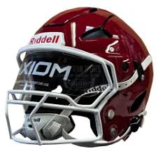 Riddell Axiom Helmets Standard (including Facemask) - Cardinal