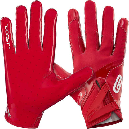 Grip Boost Stealth 6 Boost Plus Football Gloves - Red