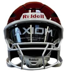 Riddell Axiom Helmets Standard (including Facemask) - Cardinal