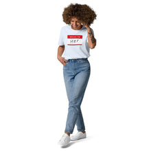 Hello, I'm Her - Unisex organic cotton t-shirt - www.SportsTakeoff.com